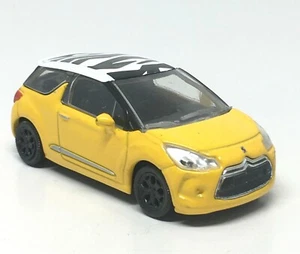 Norev Citroen DS3 Yellow with Zebra Roof 1/64 (3") no Package - Picture 1 of 6