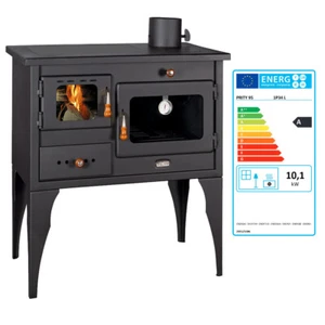 PRITY 1P34L Wood Burning Cooking Stove - 10kW with Oven & Metal Top Plate - Picture 1 of 3
