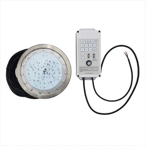 Pooolexa SS10100 10” Large LED Multicolor Pool Light w/ 100 ft Cord & Controller - Picture 1 of 2