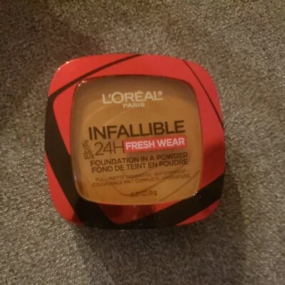 L'Oreal Paris Infallible Fresh Wear Foundation in a Powder Sienna 0.31 Oz  - Image 1 of 2