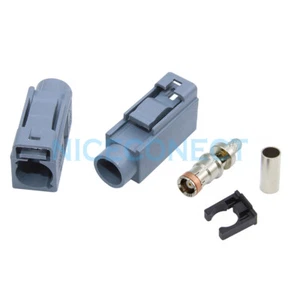 5pcs Fakra crimp female connector Grey Remote control keyless entry RG316 RG174 - Bild 1 von 3