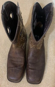 Stivali uomo Durango Rebel western pelle marrone castagno antiscivolo taglia 11,5 - Foto 1 di 11