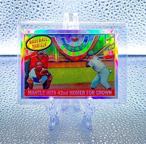 MICKEY MANTLE 1997 Topps Finest Mantle #26 REFRACTOR PARALLEL MANTLE REPRINTS