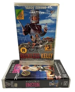 Reckless Kelly & Young Einstein VHS Double Yahoo Serious Ex-Rental Clamshell - Picture 1 of 18