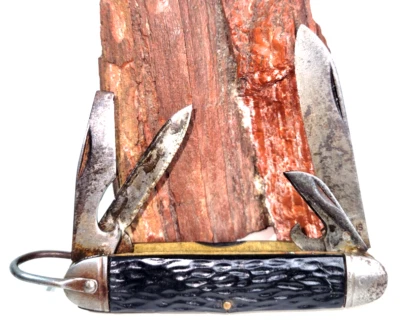 Vtg Camillus New York USA 3 3/4" Pocket Knife 4 Blades C1945-2007 - Image 1 of 4