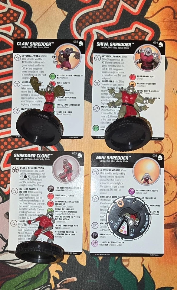 HEROCLIX 忍者神龟:Shredder's Return 系列 3 4 件套 — 第 1/1 张图片