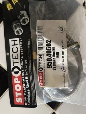 Líneas de freno traseras Stoptech SS 02-06 RSX 04-14 TSX 03-17 Accord 02-05 Civic Si Foto 1 de 4