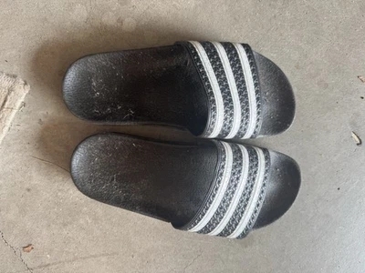 Slides Adidas masculinos 5 preto  - Imagem 1 de 4