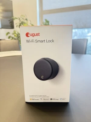 Nuevo sellado August Wi-Fi Smart Lock (4ª generación, negro mate) Foto 1 de 2