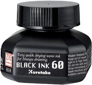 Black Ink 60 ML Drawing Ink - Picture 1 of 4