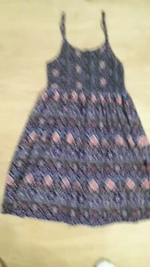 Girl's Purple Geometric Sleeveless Sundress by Mudd Size 12 - Picture 1 of 5