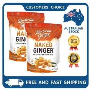 2 X UNCRYSTALLISED GINGER 1KG BY BUDERIM - FREE & FAST POST - Picture 1 of 7