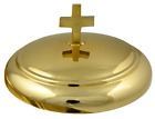 Couverture d'assiette à pain de communion pour églises fournitures de communion (miroir en laiton)