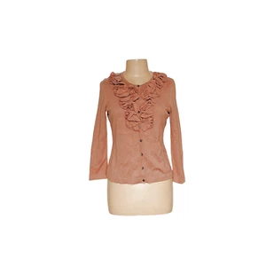 Jones NY Brown Cotton Cardigan, Women M - Picture 1 of 4