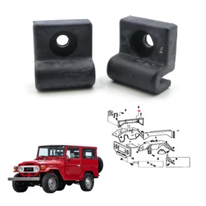 Fit Toyota Land Cruiser BJ40 BJ46 FJ43 FJ45 HJ45 HJ47 Fender to Hood Bumper Pair - Picture 1 of 6