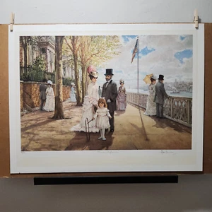 Sunday Afternoon by Alan Maley (30.5" x 23.25") 1991 Lithograph Print #214/750 - Picture 1 of 6