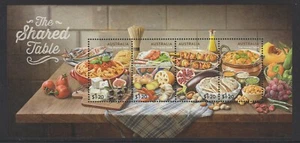 AUSTRALIA 2024 La MESA COMPARTIDA - MINIHOJA DE ALIMENTOS, bloque montada sin montar o nunca montada - en stock AHORA - Imagen 1 de 1