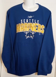 Seattle Mariners Nike Blue Pullover Sweater Men's 3XL - Picture 1 of 4