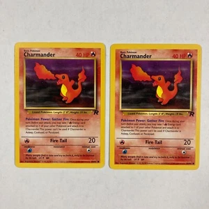 2 cartas de cohete de equipo JCC Pokémon Charmander 50/82 - Imagen 1 de 1