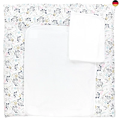 BESUCHE DEN TUPTAM- TupTam Wickelauflage inkl. 2 Frotteebezüge Modell MAR02579, Farbe: Vogelbeere,