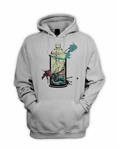 Graffiti Spray Can Men's Hoodie - Hooded Sweatshirt T-Shirt - Picture 1 of 3