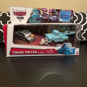Disney Pixar Cars Toons Tokyo Mater paquete de 3 con Manji y Teki - Imagen 1 de 7