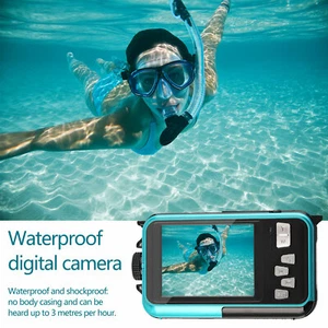 Full HD 2.7K Waterproof Digital Camera 24MP Underwater Camera 16X zoom Camera - Picture 1 of 12