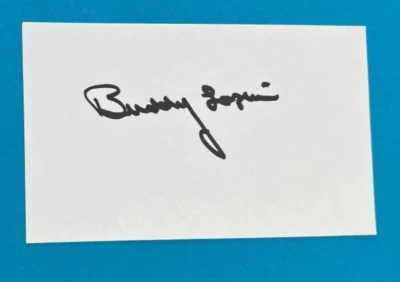 BUDDY LAZIER ~ Autographed/Signed Index Card ~ 1996 Indy 500 Winner ~ No COA - Image 1 of 4