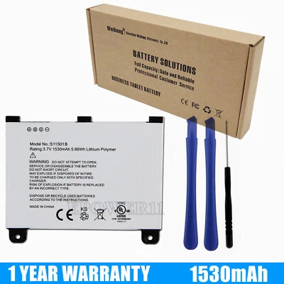 New Battery S11S01B For Amazon Kindle 2 D00511 D00701 Kindle DX D00801 S11S01A - Image 1 of 2