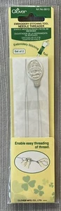 Clover Embroidery Stitching Tool Needle Threaders 2 In Package Art No 8810 New - Picture 1 of 2