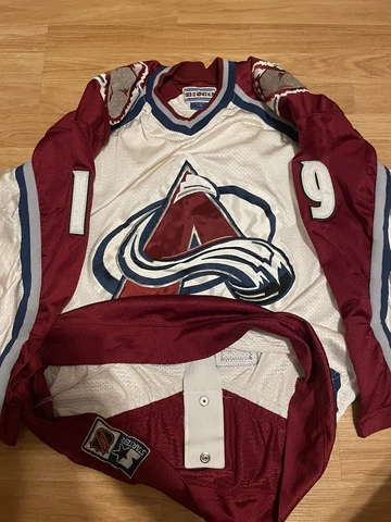 Inaugural Starter Authentic Joe Sakic Colorado Avalanche Jersey White Home 48 Cover