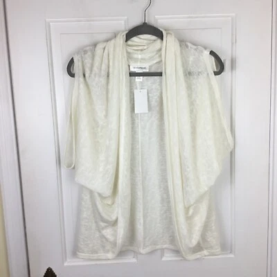 Cárdigan abierto tejido maternidad maternidad talla OS blanco roto marfil enfermería Foto 1 de 4