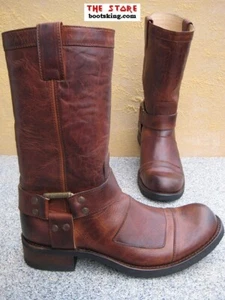 Botas de motociclista Sendra 8373 Botas de agricultor cuero marrón hechas a mano tallas 40 a 46 - Imagen 1 de 5
