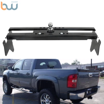 For 2001-2010 GMC Sierra 2500HD Complete Underbed Gooseneck Trailer Hitch Black Foto 1 de 4