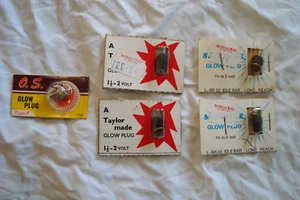 GLOW PLUGS, VINTAGE FOR MODEL ENGINES, TOP QUALITY NEW OLD STOCK, EXCELLENT - Picture 1 of 1