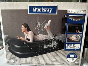 Materasso Gonfiabile Bestway Soft Top Tritech Material 1,91x97x46 Con El.pompa - Foto 1 di 4