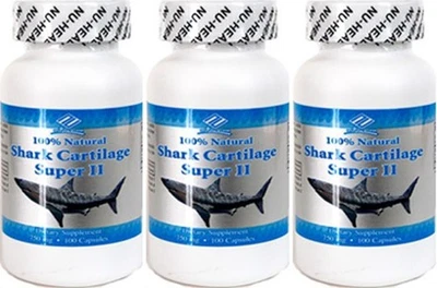 3 botellas %100 Cartílago de Tiburón Natural, 750mg, 100caps x3=300caps Foto 1 de 4