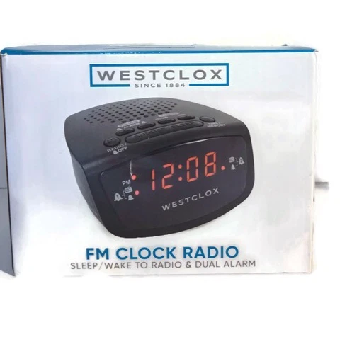 Reloj despertador Westclock radio FM sueño despertador a radio y alarma doble Foto 1 de 3