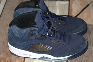 Nike Air Jordan 5 Retro SE Mens Size 10 Midnight Navy Black White FD6812-400 - Picture 1 of 9
