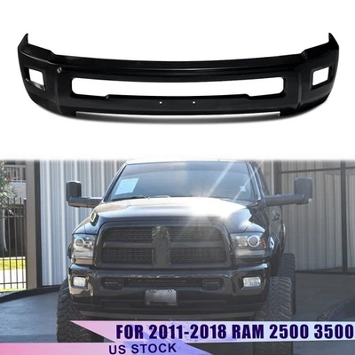 Front Bumper Face Bar For 2011-2018 Dodge Ram 2500 3500 Primed Steel Paintable Foto 1 de 4