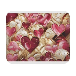 Heart-Themed Mouse Pad, Romantic Desk Mat, Love Valentine's Day Office Decor Mat - Picture 1 of 5