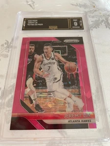 JEREMY LIN HAWKS 2018 PRIZM PINK ICE PRIZM # 8 GRADED 9 L@@@K - Picture 1 of 2