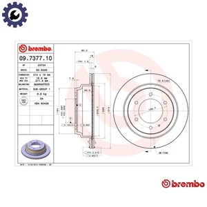 2x BRAKE DISC 09.7377.10 FOR VAUXHALL MONTEREY FRONTERA/Mk  OPEL   ISUZU - Picture 1 of 10