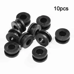 10 X Motorcycle Side Cover Fender Circular Plastic Rubber Ring Accessories Set - Foto 1 di 10