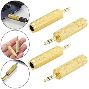 Adaptateur Home Audio Professionnel Audio 6,5mm à 3,5mm Transmission Sonore Clair - Photo 1/26