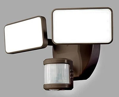 Heath Zenith HZ-5869-BZ Motion-Sensing Hardwired LED Bronze Security Flood Light - Image 1 of 4