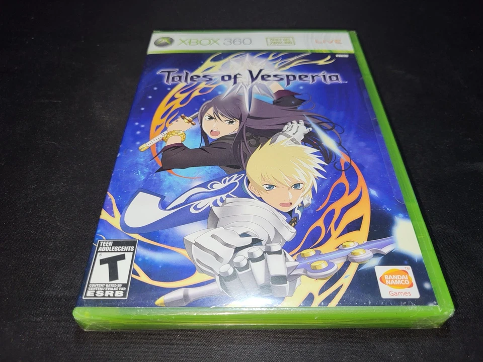 Tales of Vesperia Bandai Namco Microsoft Xbox 360 NOVO EM FOLHA LACRADO + protetor! - Imagem 1 de 4