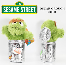 24cm Oscar Grouch Sesame Street Muppet Soft Stuffed Plush Doll Kid Baby Play Toy