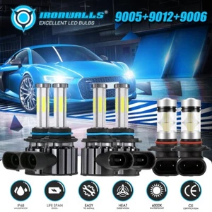 For 2013 2014 2015 Dodge RAM 1500 2500 3500 360° LED Headlight Fog Light Bulbs - Picture 1 of 12