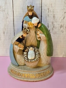 Wisemen Still Seek Him Baby Jesus Nativity Set Christmas Manger Scene Figurine - Picture 1 of 10